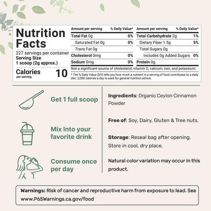 Organic Ceylon Cinnamon Powder